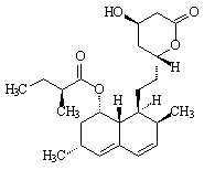 lovastatin molecule