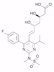 rosuvastatin molecule